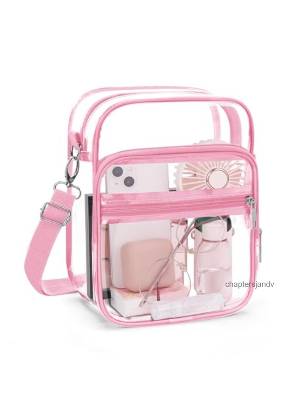 Clear Crossbody Bag Stadium Approved PVC Messenger Purse